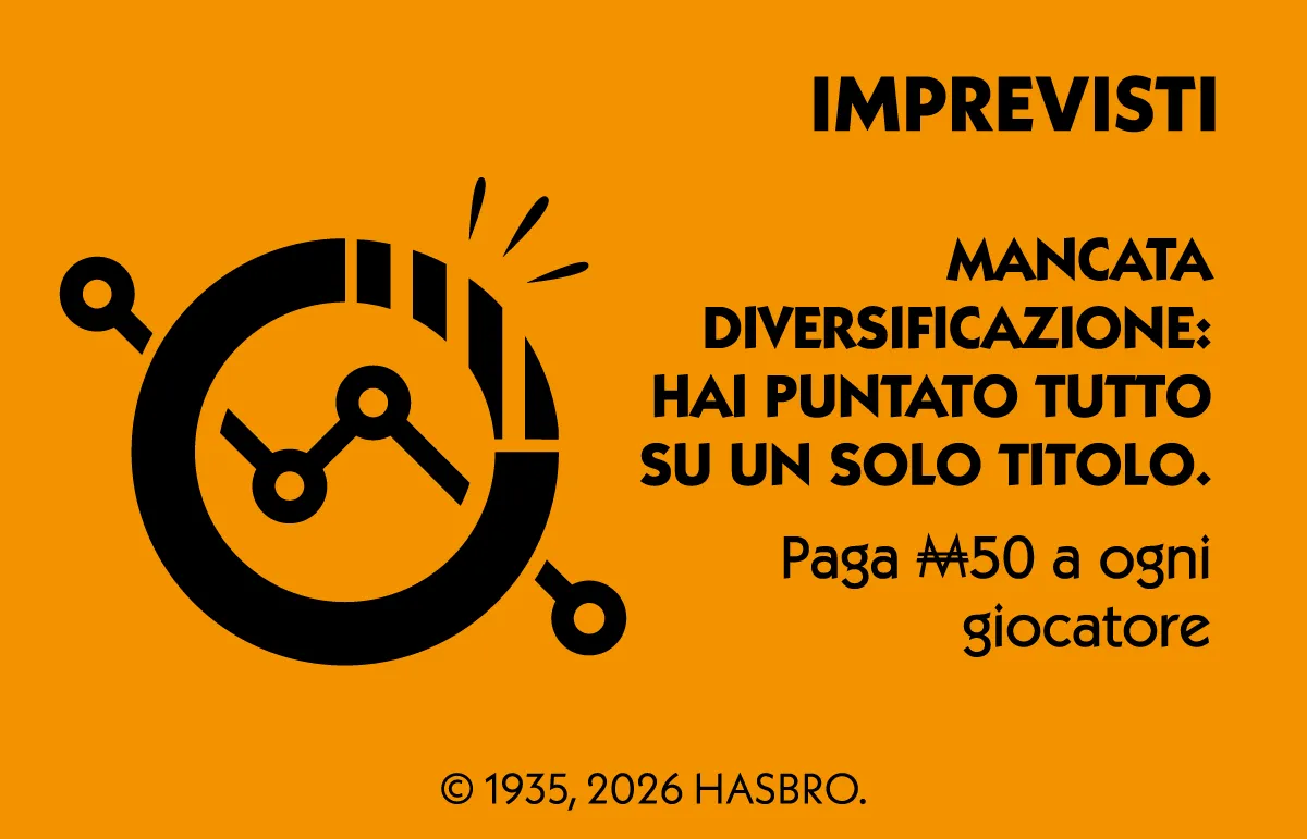 Carta imprevisti — mancata diversificazione