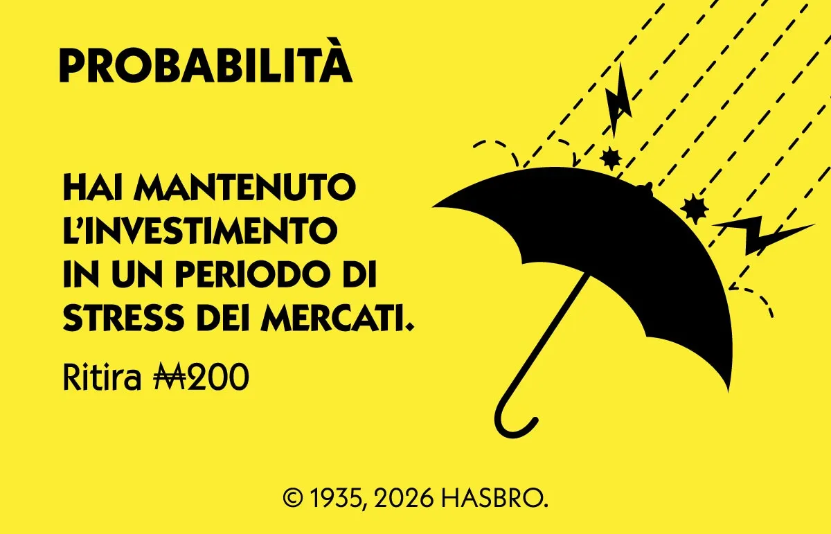 Carta probabilità — stress mercati