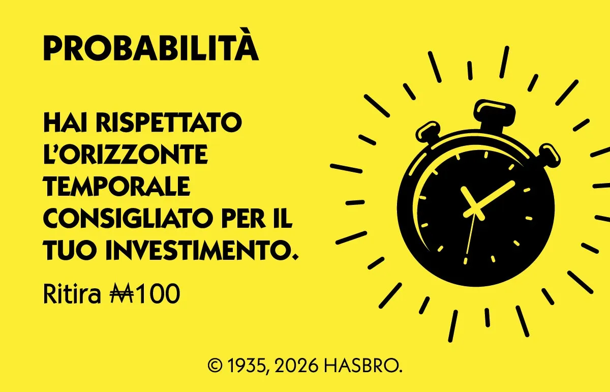 Carta probabilità — orizzonte temporale